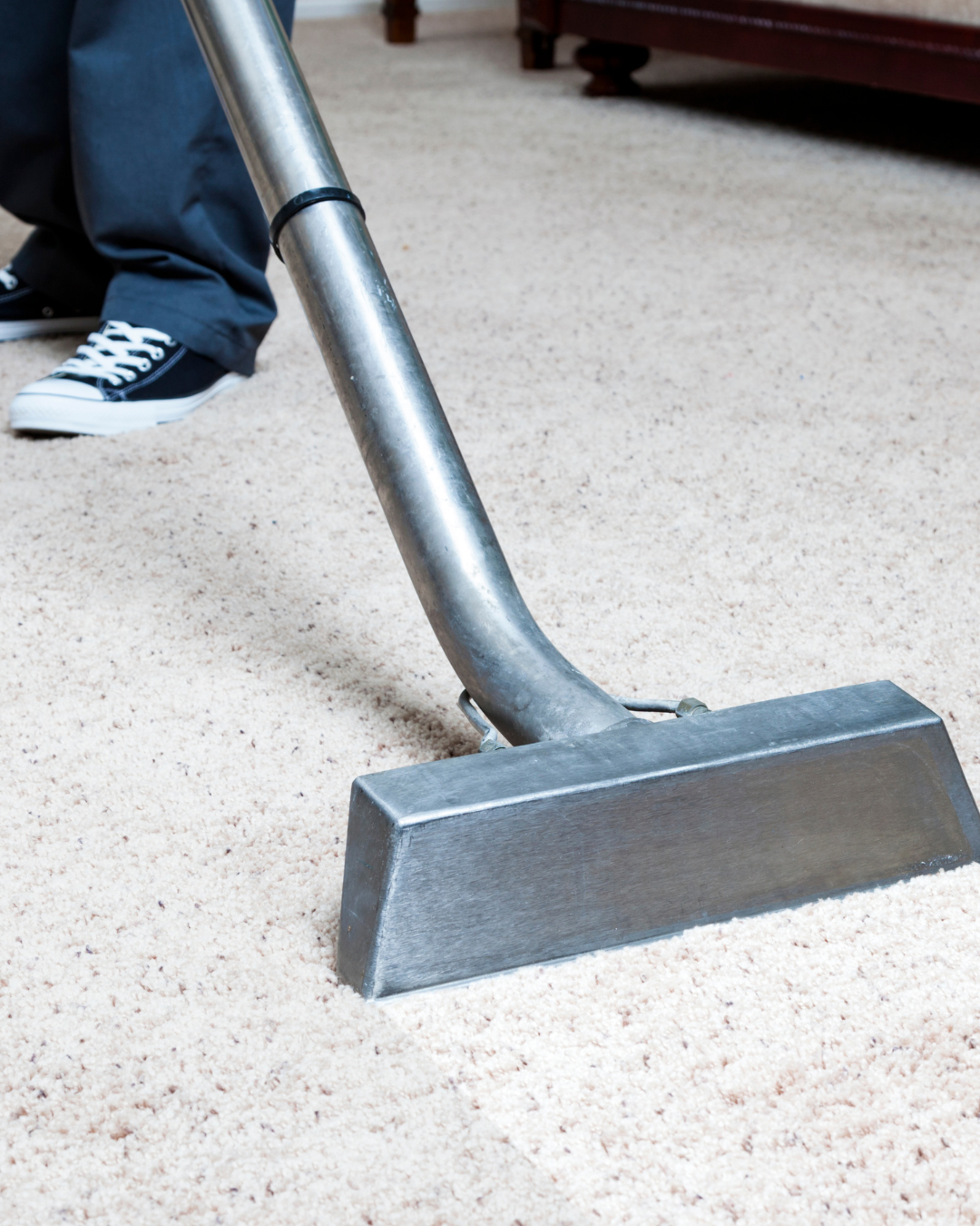 Clean carpets after professional cleaning